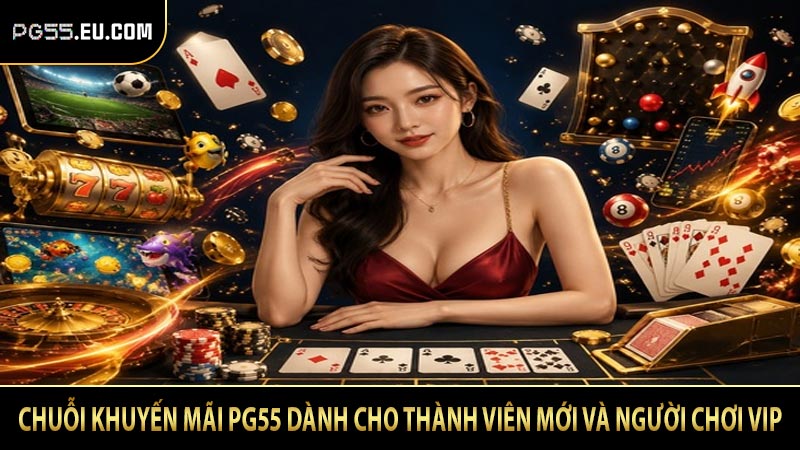 Chuỗi khuyến mãi PG55 dành cho thành viên mới và người chơi VIP